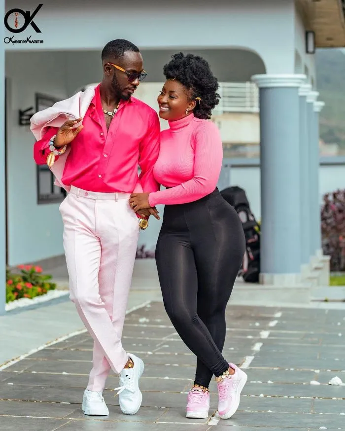 6 male celebrities with beautiful wives in Ghana (photos) 2 Okyeame Kwame and wife