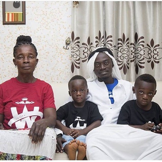 Meet the lovely family of Kwadwo Nkansah Lil win (photos) 4 liwin with sons and mum
